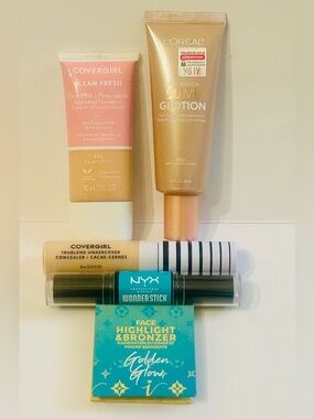 NEW w/out Box 5PC MAKEUP BUNDLE, L’ORÉAL, NYX, 2 COVERGIRL, & IONI COSMETICS!